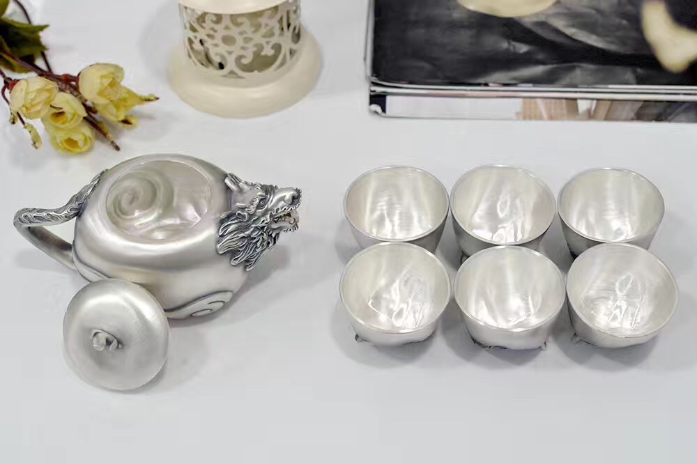 仿古浮雕银龙茶具重450克 (6).JPG